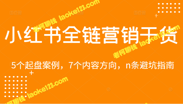 小红书营销攻略：5个案例启发，7种内容方向，n条避坑指南-老柯聊钱