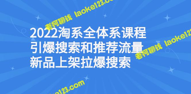 2022淘系新品上架引爆搜索和推荐流量-老柯聊钱