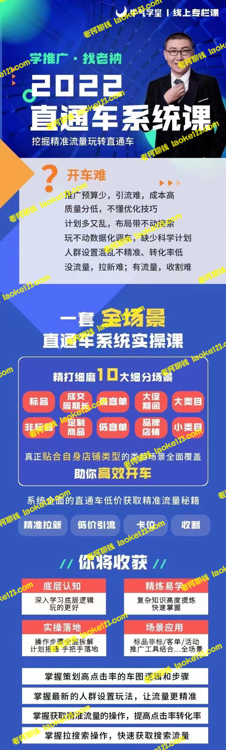 2022直通车系统课：10大场景助力高效开车