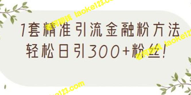 精准引流金融粉，每日轻松增加300+粉丝！【视频教程】-老柯聊钱