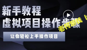 零基础打造自动盈利店铺：新手实操虚拟项目步骤演示-老柯聊钱