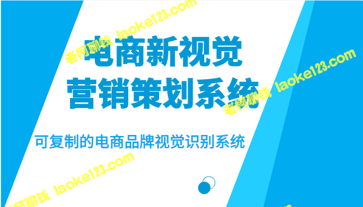 电商品牌营销系统：易用可复制的视觉识别策划方案-老柯聊钱