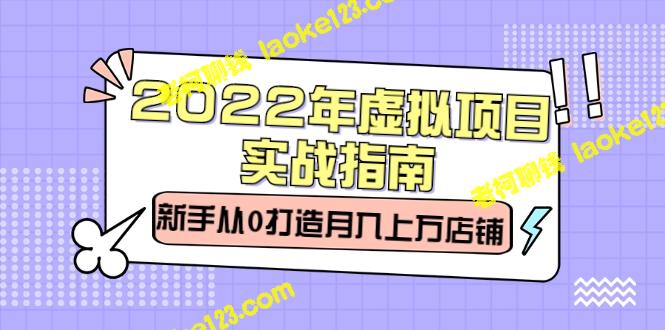 2022虚拟项目实战指南：从零开始打造月入上万店铺-老柯聊钱