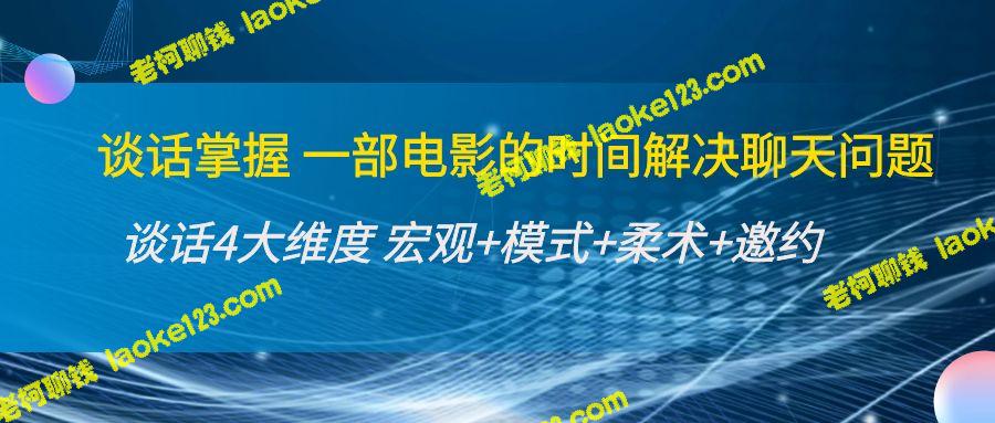 聊天艺术：谈话四维度解读与应用-老柯聊钱