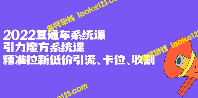 2022直通车+引力魔方系统课程：低价拉新、卡位、收割-老柯聊钱