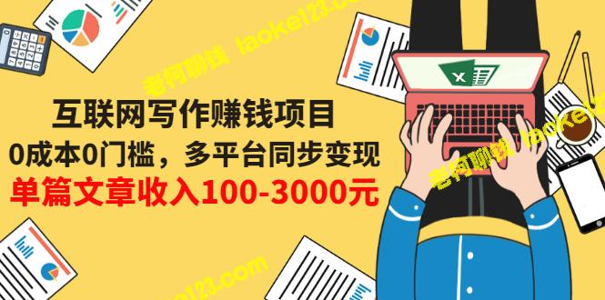 网文变现0门槛，多平台同步赚钱，单篇100-3000元-老柯聊钱