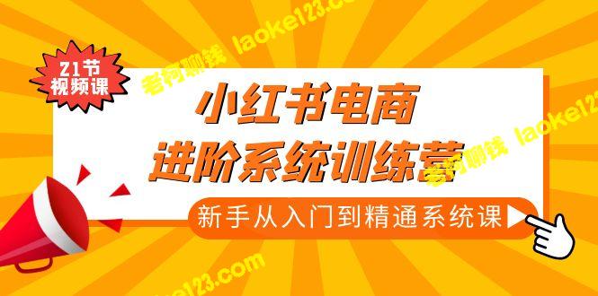 小红书电商系统训练营：21节精进入门到精通课程-老柯聊钱