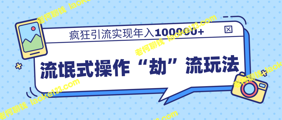 柚子团队内部流氓操作，实现疯狂引流年入100000+-老柯聊钱