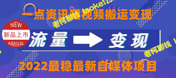 创意自媒体变现教程，实战技巧4990元-老柯聊钱