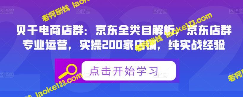 京东店群专业运营：实战经验解析-老柯聊钱