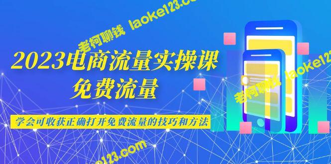 掌握2023电商免费流量技巧，收获正确方法-老柯聊钱