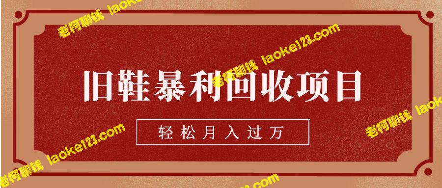 回收旧鞋项目，轻松月入万元【渠道+教学视频】-老柯聊钱