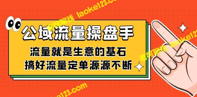 公域流量之操盘手：流量乃生意之基石，善处理流量定单源源不断-老柯聊钱